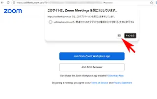 Zoom join screen